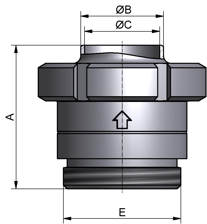 TELLERRÜCKSCHL.VENT. GS 4" 304 BL EPDM