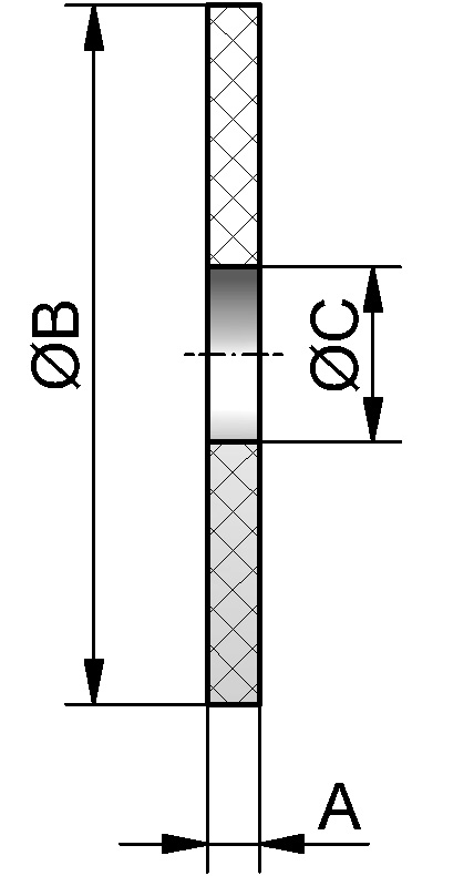 FLANSCH/BÖRDEL DICHTUNG DN15 NBR WEIß FDA