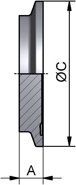 PharmCom2-BL.BUNDKLEMMST.DN100 1.4435 Ra0,4-H4 DIN11864-BBKS