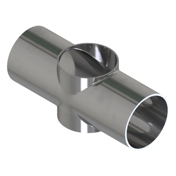 KREUZSTÜCK KURZ SSSS 2" 316L POL