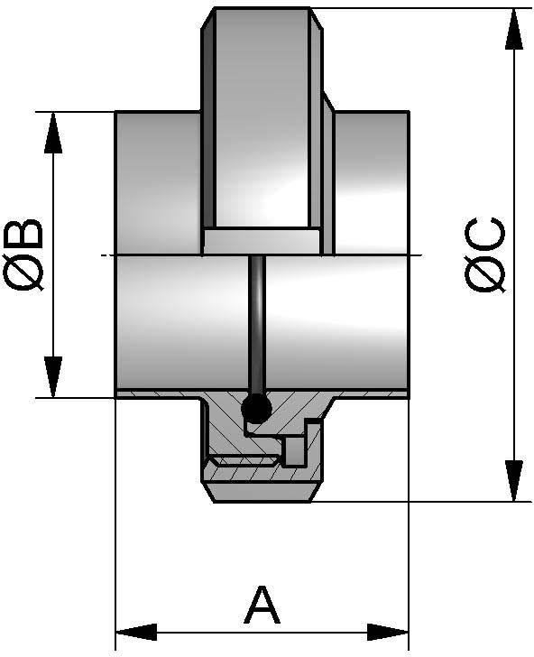 HyCom1-VERSCHRAUBUNG 4" 1.4307 Ra0,8-H3 DIN11853V EPDM WIRD IN EINZELTEILEN GELIEFERT