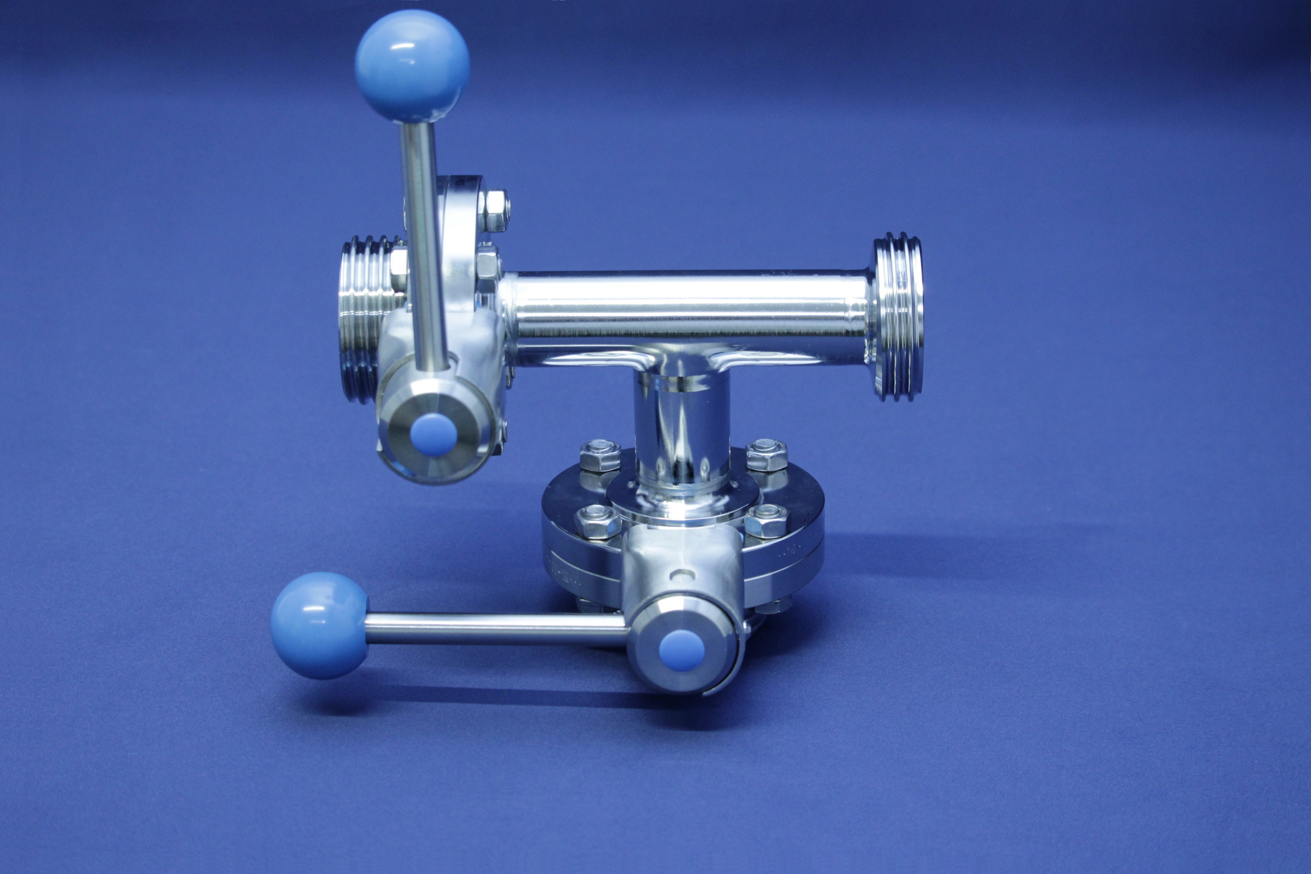 T-SV TYP98/SV04 DA-GGG DN40 304 BL HB-ST VMQ VENTIL IM DURCHGANG LINKS UND IM ABGANG