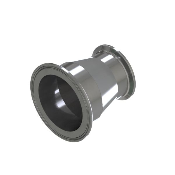 RED.STÜCK CC RCS DN40-25 304L POL DF50,5 C=KLEMMSTUTZEN NACH DIN32676-A