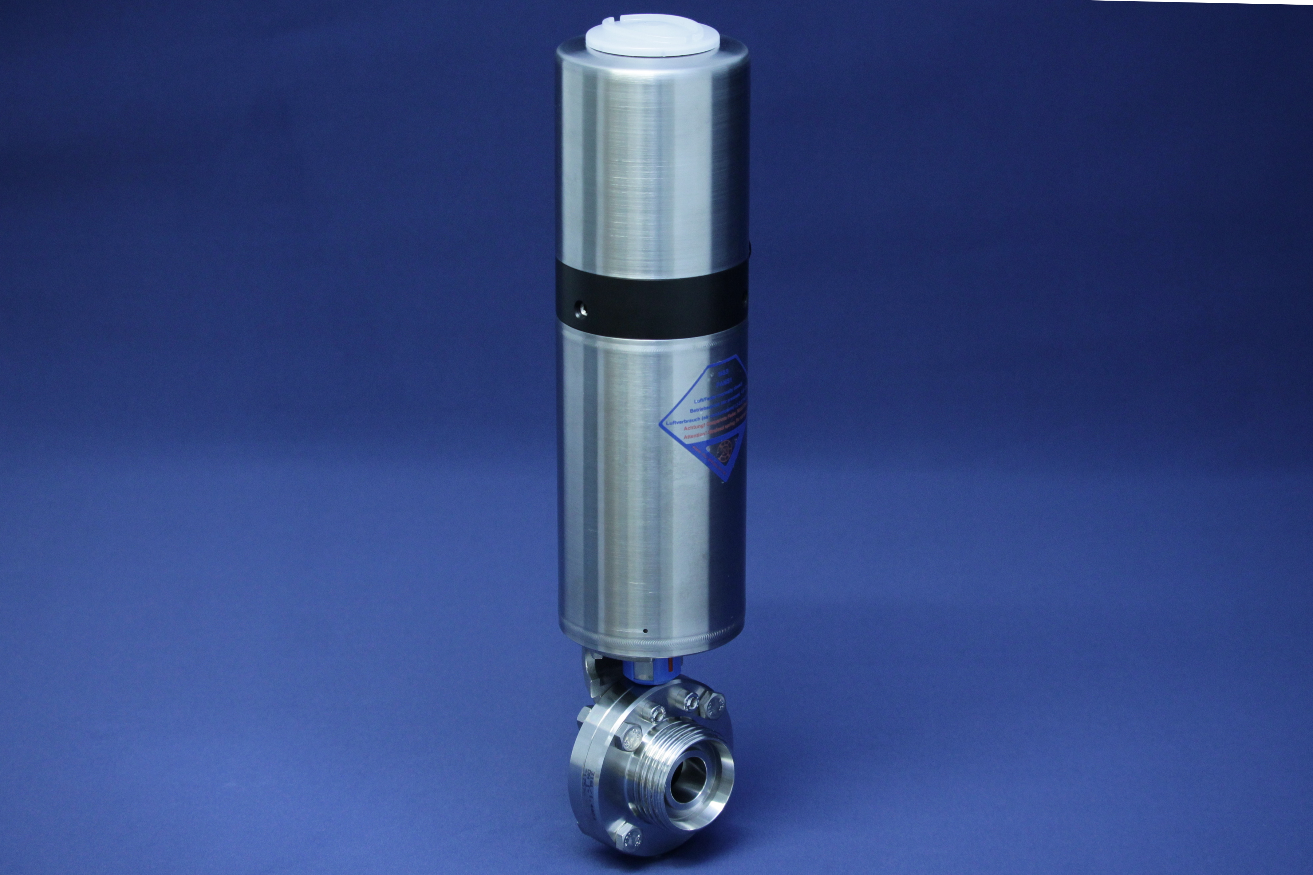 SCHEIBENVENTIL SV04 GS 3" 316L BL LF-TOP 2NI/1MV EPDM