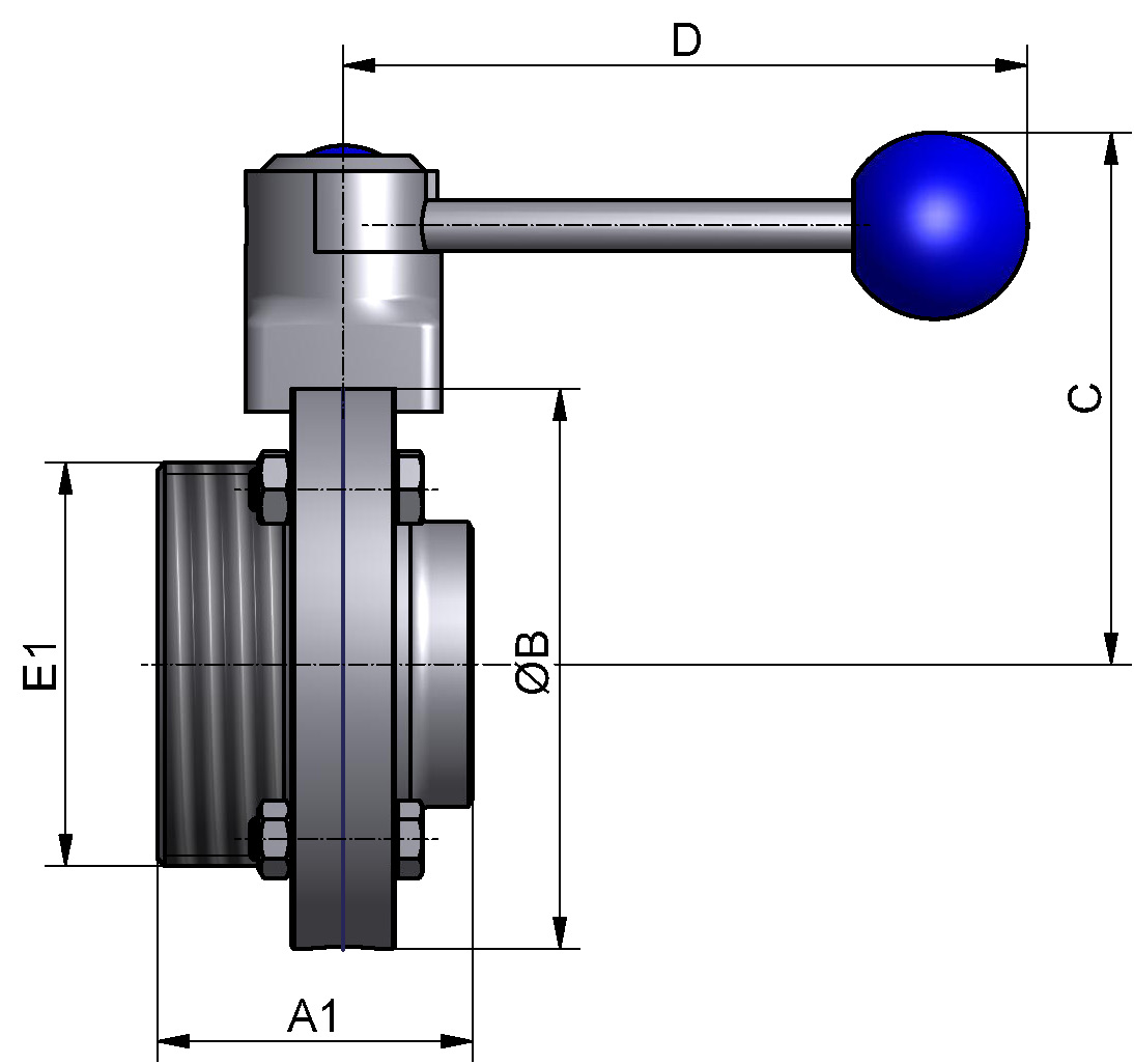 SV CLASSIC GS DN65 304 BL HB-ST VMQ