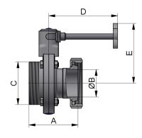 SCHEIBENVENTIL SV04 GK DN20 304L BL HB-SL EPDM