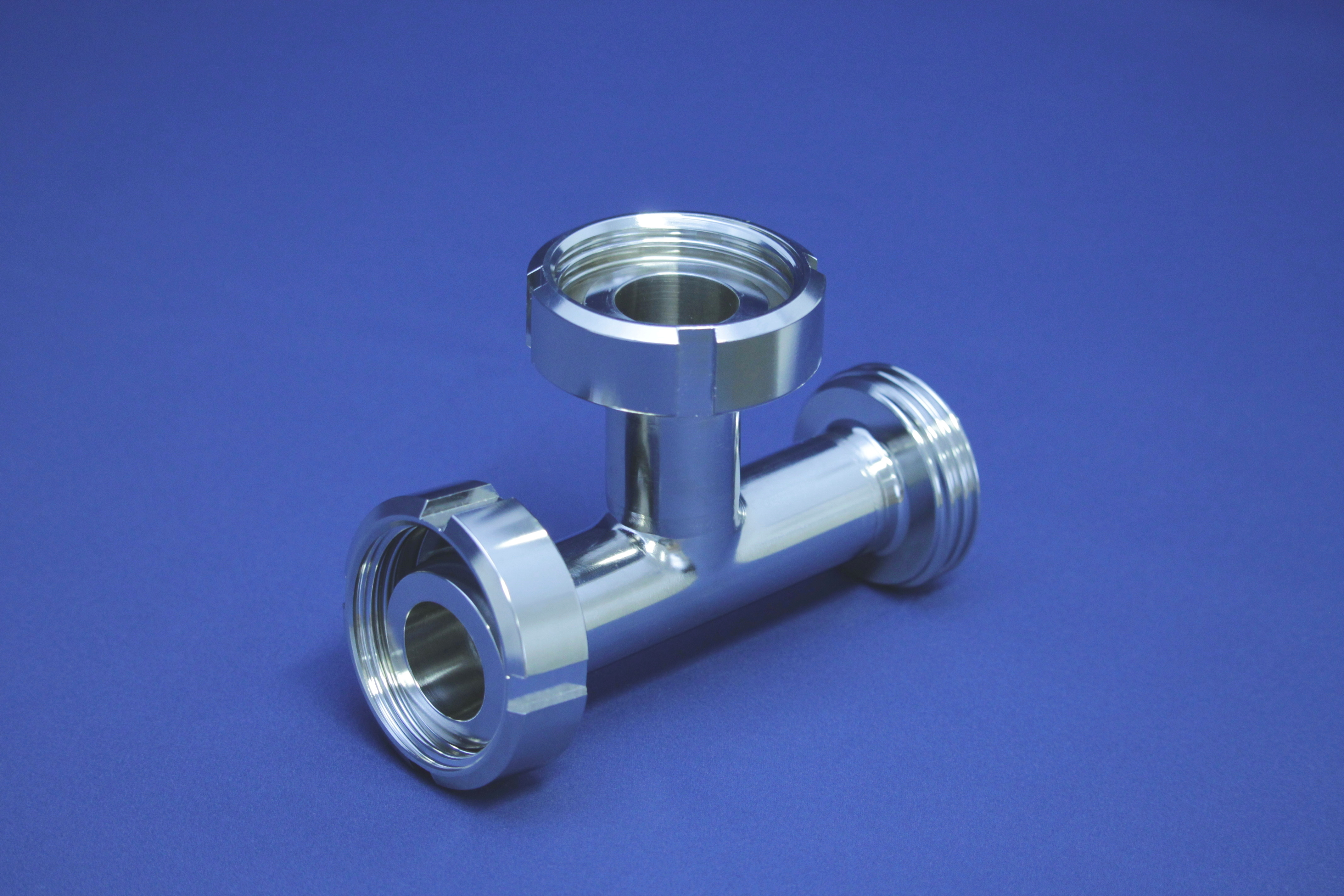 T-STÜCK GKK DN80 304L POL MIT NUTM.