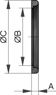 DICHTRING G MIT BUND DN100 FKM GRÜN FDA