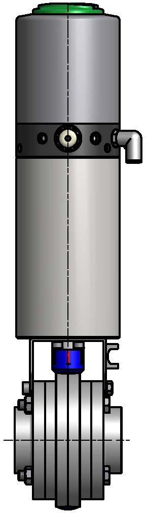 SCHEIBENVENTIL SV04 ZF DN32 304 BL LF-TOP 2NI/1MV EPDM