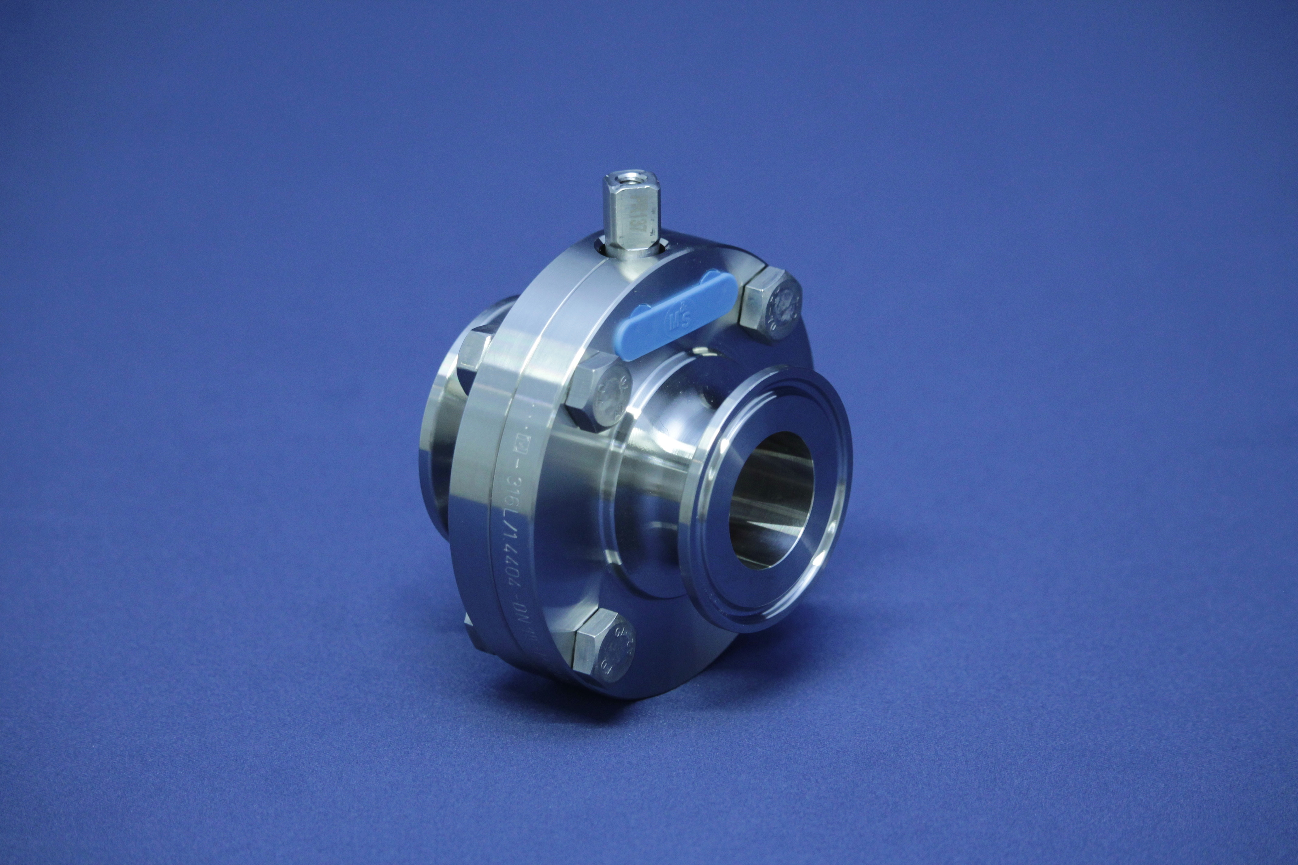 SCHEIBENVENTIL SV04 CC 1" 316L BL OHNE HB EPDM