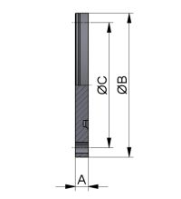 BLINDFLANSCH NUT DN65/2,5" 316L BL GEDREHT ALS GLATTFLANSCH EINSETZBAR