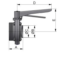 SCHEIBENVENTIL SV04 GS DN25 304L BL HB-SG EPDM