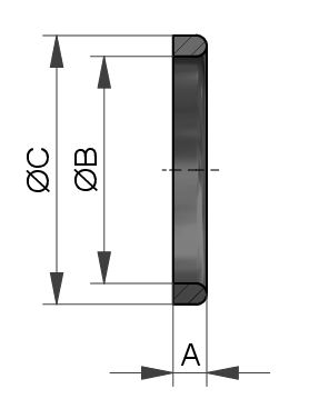 DICHTRING G HOCH DN100x8 VMQ TRANSPARENT FDA