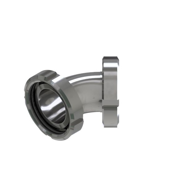 BOGEN 45 KK DN65 304L POL MIT NUTM.