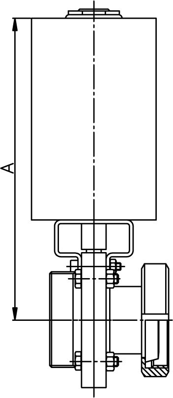 SCHEIBENVENTIL SV04 GK 1" 304 BL PAMS0 LF EPDM
