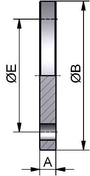BL-FLANSCH EN1092-1/05A DN200 316L BL PN16