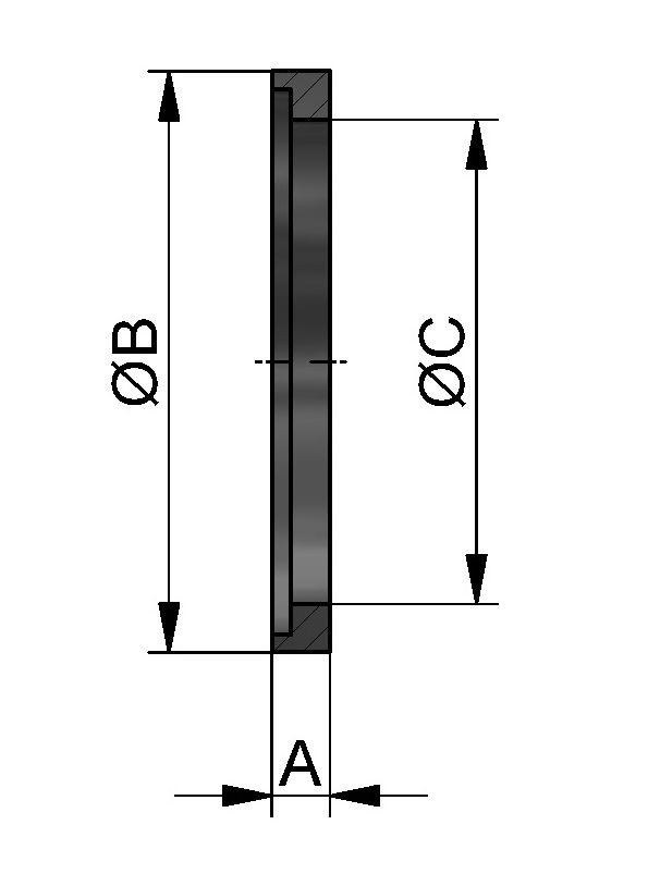IDF DICHTUNG ISO (L-FORM) 2" NBR