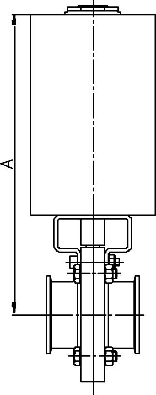SCHEIBENVENTIL SV04 CC DN65 304 BL PAMS1 LF EPDM ATEX