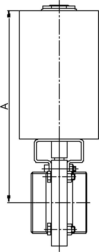 SCHEIBENVENTIL SV04 GG DN150 304 BL PAMS2 LF EPDM