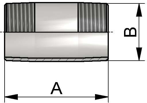 ROHRDOPPELNIPPEL R1.1/2" 304