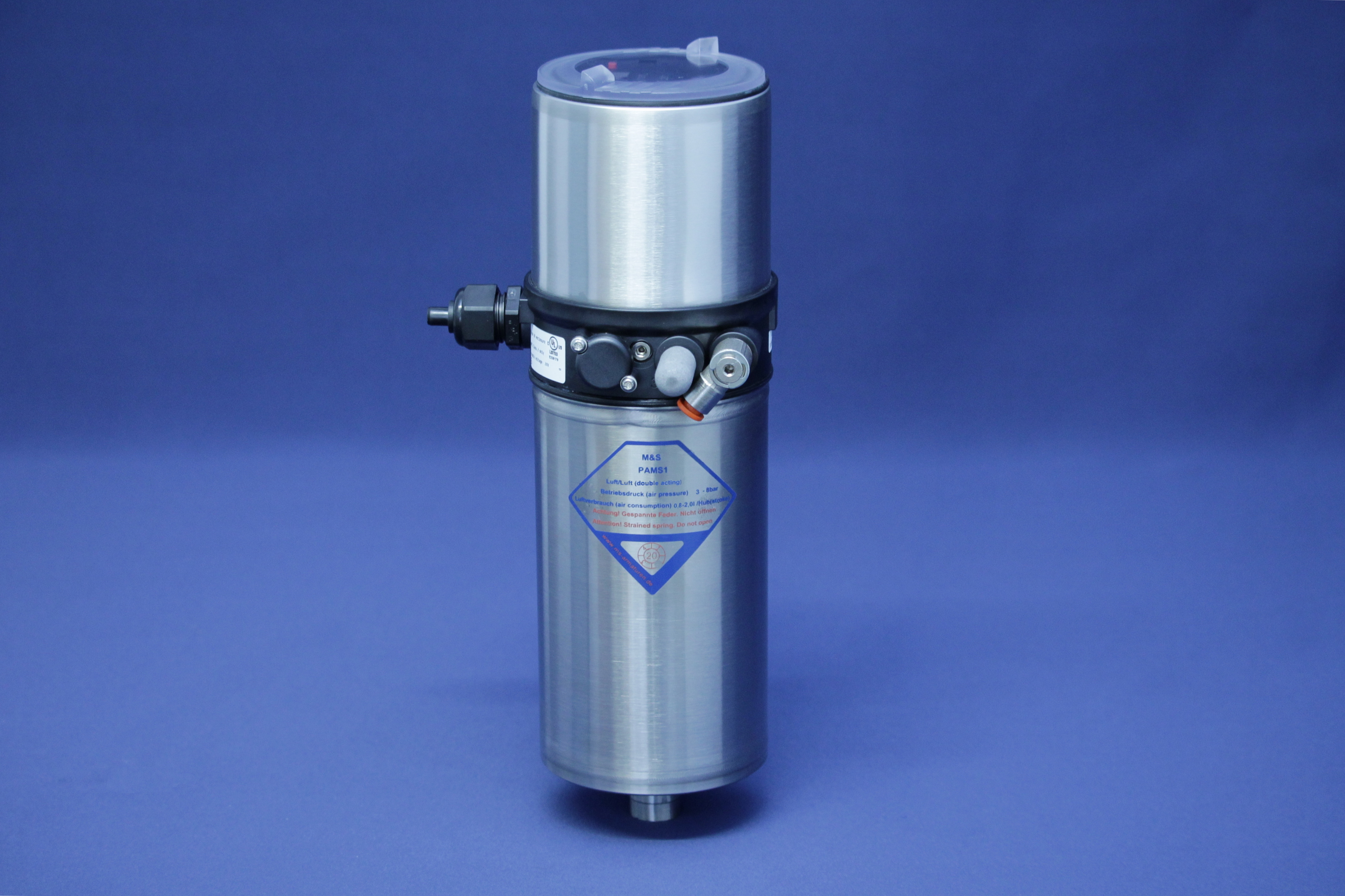 PNEUM. ANTR. LL PAMS2-EPS/PR 304 DN125-200 INKL. ELEKTROPNEUMATISCHEN STELLUNGSREGLER, MIT PROZESSREGLER