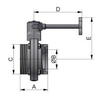 SCHEIBENVENTIL SV04 GG DN20 304L BL HB-SL EPDM