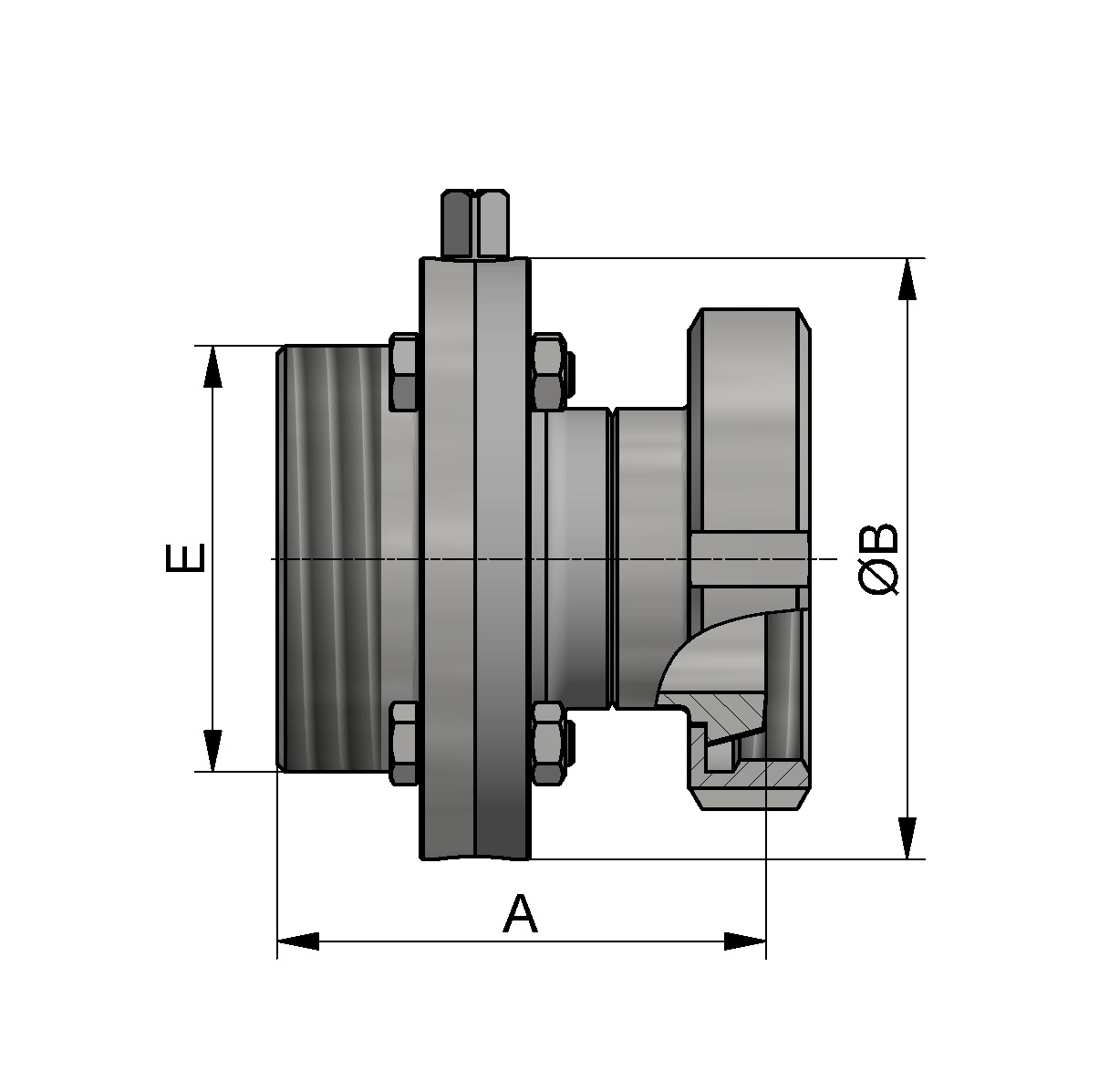 SV CLASSIC GK DN100 304 BL OHNE HB EPDM