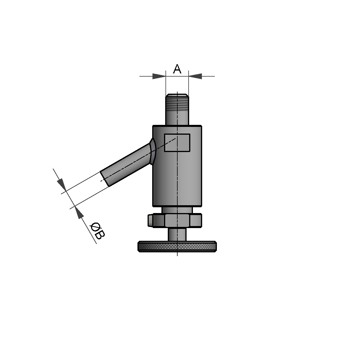 BaseCom PROBENAHMEVENTIL R1/2" 316L POL PTFE ABFLAMMBAR HANDRAD