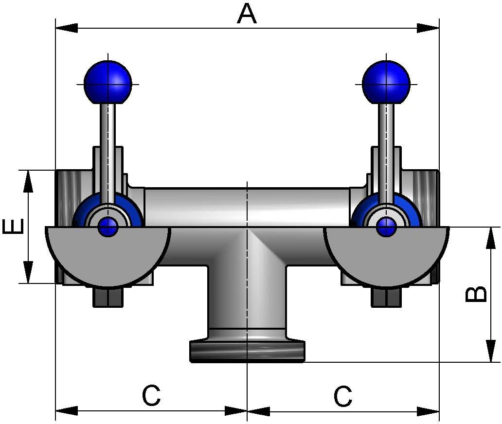 T-SV TYP98/SV04 DD-GGG DN50 304 BL PAMS1 LF  VMQ