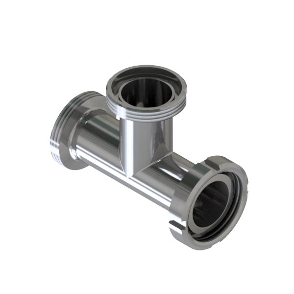 T-STÜCK GKG DN40 316L POL MIT NUTM. 304